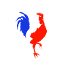 rooster blue white red