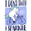Unicorn cykel sjov ordsprog gave