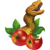 Snake and apples