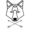 Wolf Design modern geometric Wolfliebe