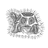 Mandala Turtle black