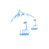 Cable car skiing mountains gift