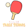 I love table tennis.