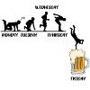 Monday Tuesday Thursday Friday Beer