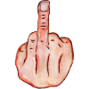 middle finger