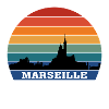 Marseille Skyline Souvenir France Silhouette