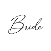 Bride - Curved inscription