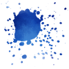 Kleckse in Blau