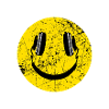 Casque de musique sourire
