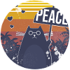 funny cat wants peace