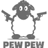 Funny Pew Pew Sheep