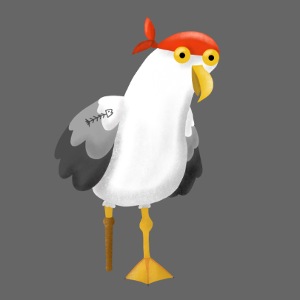 Möwe als Pirat | Seeräuber