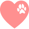 Cuore e zampa di cane