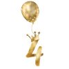 4! Balloon crown-customizable