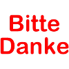 Spruch Bitte Danke Rot
