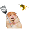 Oh no! An evil wasp!