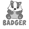 Baby kid badger
