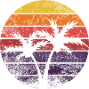 Retro Sun Palms