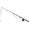 Angel fishing rod black