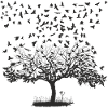 Crows in a tree