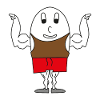 Egg muscle man