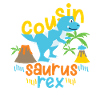 Dino Cousine Cousin Geschenkidee