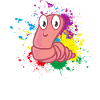 Farbiger Wurm