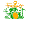 Skelet drummer drums drummers Halloween