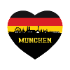 Munich Allemagne Skyline München Drapeau Allemand