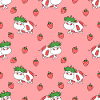 Strawberry Cow and Strawberries