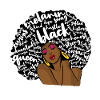 Black Woman Afro Words Melanin Queen Gifts