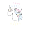 Fröhliches Einhorn Geschenkidee