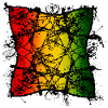 Rasta Leaf Abstraction with Gradient