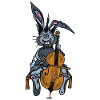 Mischa der Hase spielt Cello