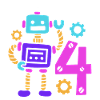 Robot 4e anniversaire 4 ans