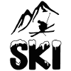 skiing mountains