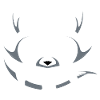 Waschbär im Minimalism-Design
