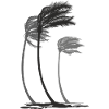 Palms in the wind