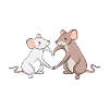 Rat Rat Mouse LIebe Gift