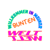 Bunte Welt Willkommen Wahnsinn
