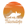 Triceratops in nature