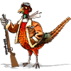 Graphique Chasseur de faisans