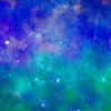 Galaxy Blue Stars Nebula