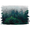 Blaue Kiefernwald - Wald Bäume - Ölmalerei
