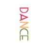 DANCE Design - Bunte Buchstaben Kunst