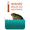 Frosch im heißen Wasser