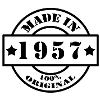 OPRETTET I 1957 fødselsår fremstillingsår vintage gave