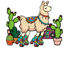 Llama Disco Roller Cactus