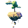 Flying Tree | Low poly