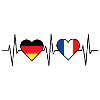 Germany France friendship heartbeat